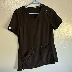 Black Women's Scrub Top